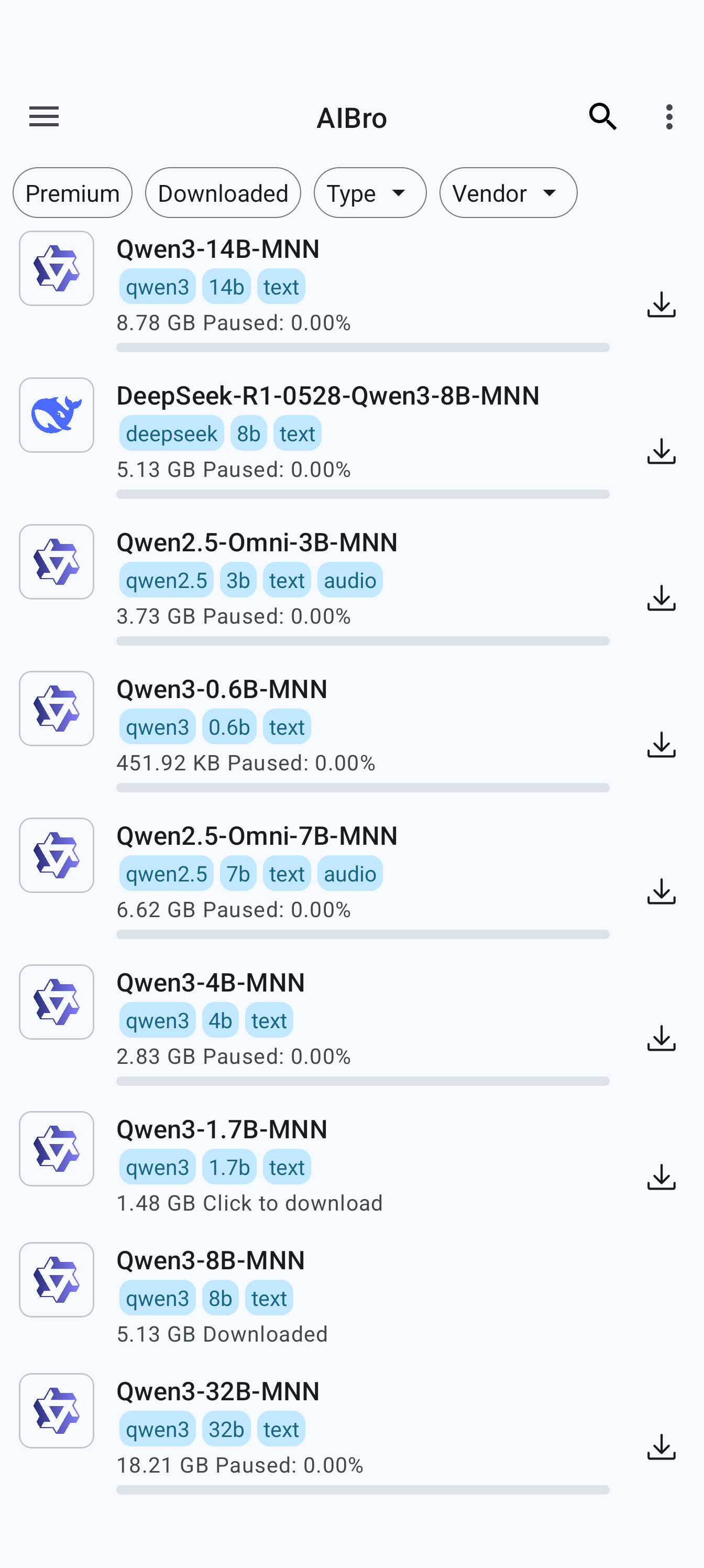 AIBro screenshot models